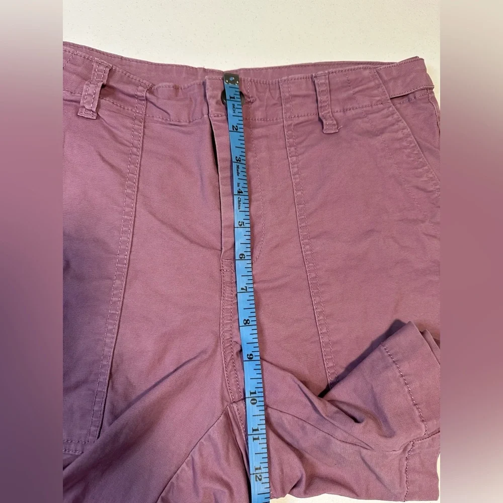 CAbi Light‎ Purple Paperback Short Cotton Canvas Womens Size 8 Stretch 6423